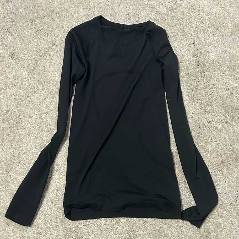 lululemon athletica Classic Black Long Sleeve Tee